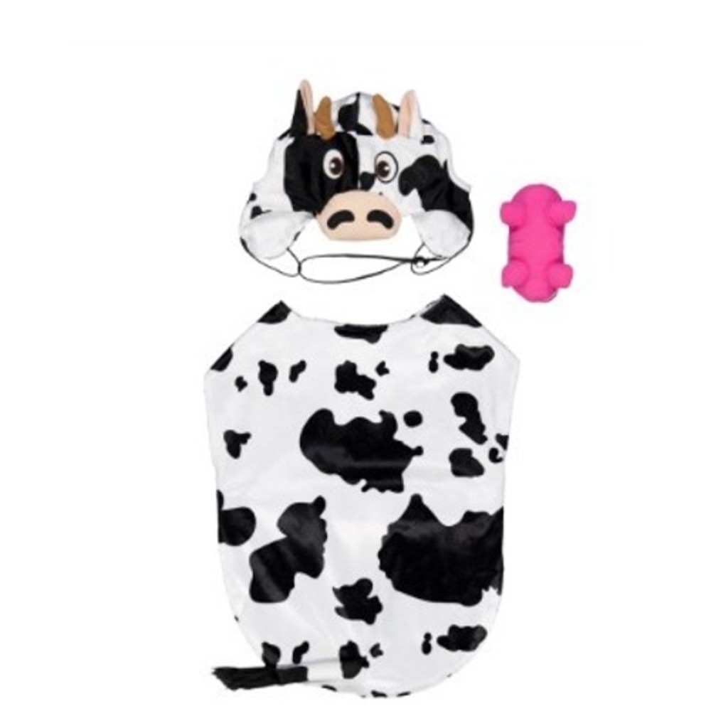 Dog Halloween Costume Cow Pet Costume Large 50-90 lb Farm Animal Vibrant Life